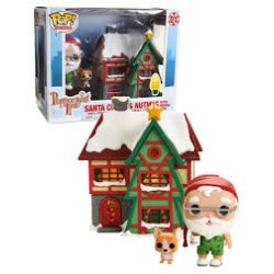 Santa Claus& Nutmeg with house - Peppermint Lane (01)